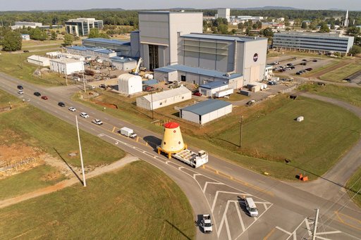 Launch Vehicle Stage Adapter for Artemis II Moved, Prepped for Shipment