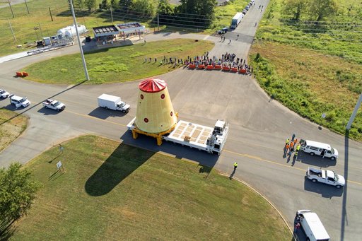 Launch Vehicle Stage Adapter for Artemis II Moved, Prepped for Shipment