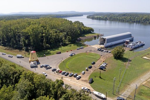 Launch Vehicle Stage Adapter for Artemis II Moved, Prepped for Shipment
