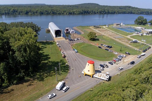 Launch Vehicle Stage Adapter for Artemis II Moved, Prepped for Shipment