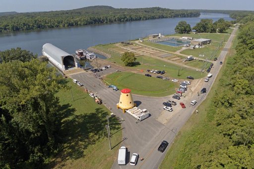 Launch Vehicle Stage Adapter for Artemis II Moved, Prepped for Shipment
