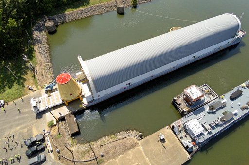Launch Vehicle Stage Adapter for Artemis II Moved, Prepped for Shipment