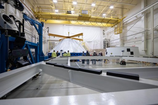 SLS Payload Adapter Manufactured, Prepared for Testing at NASA Marshall photo 1