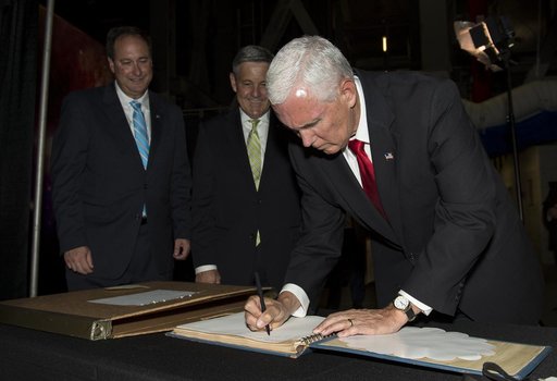Vice President Mike Pence visits Kennedy Space Center