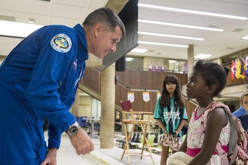 Astronaut Shane Kimbrough at Arlington Career Center