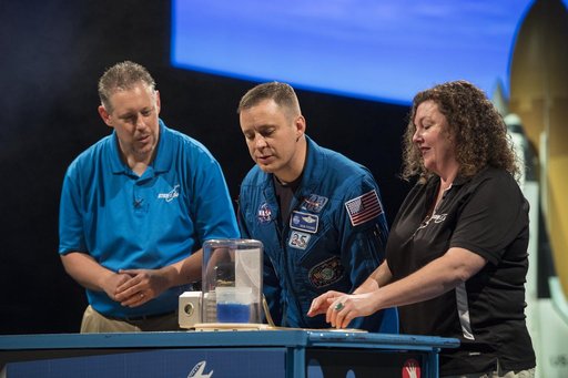 Astronaut Jack Fischer at Air and Space Museum