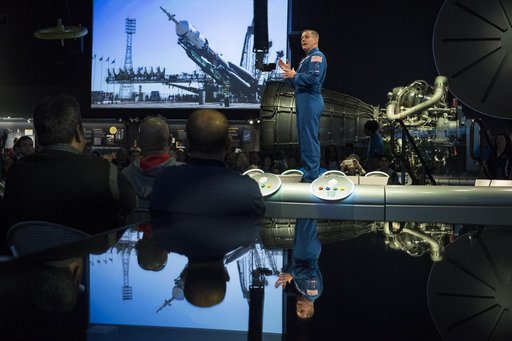 Astronaut Jack Fischer at Air and Space Museum