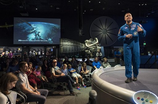 Astronaut Jack Fischer at Air and Space Museum