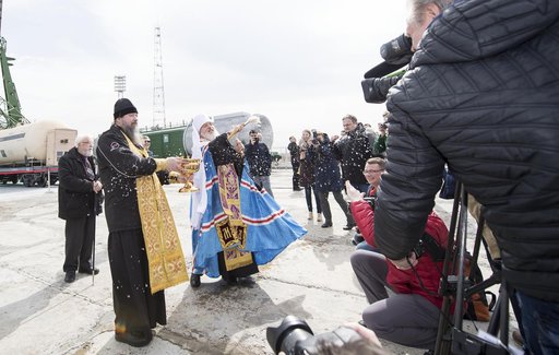 Expedition 55 Soyuz Blessing