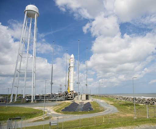 Orbital ATK CRS-9 on the Pad