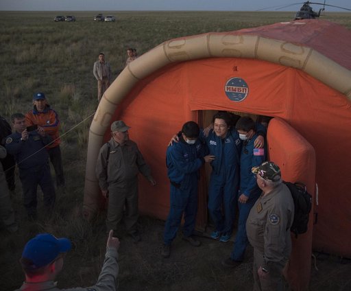 Expedition 55 Soyuz MS-07 Landing