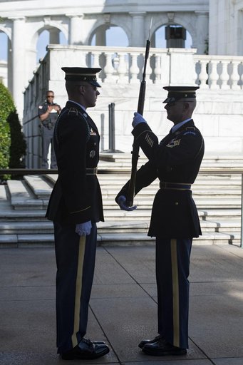Astronauts Vande Hei and Acaba at the Arlington National Cemeter