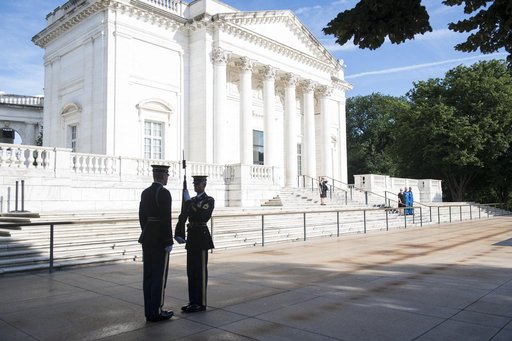 Astronauts Vande Hei and Acaba at the Arlington National Cemeter