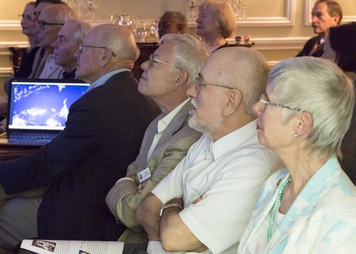 Astronauts Vande Hei and Acaba at the DACOR Bacon House