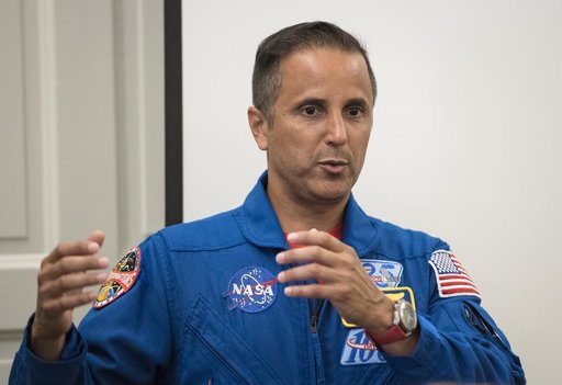 Astronauts Vande Hei and Acaba at the DACOR Bacon House