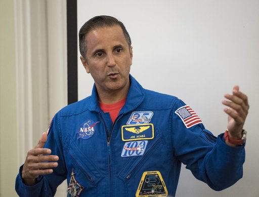 Astronauts Vande Hei and Acaba at the DACOR Bacon House