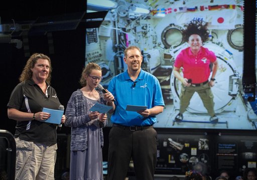 Astronaut Serena Auñon-Chancellor  at Air and Space Museum