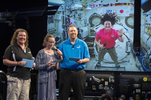 Astronaut Serena Auñon-Chancellor  at Air and Space Museum