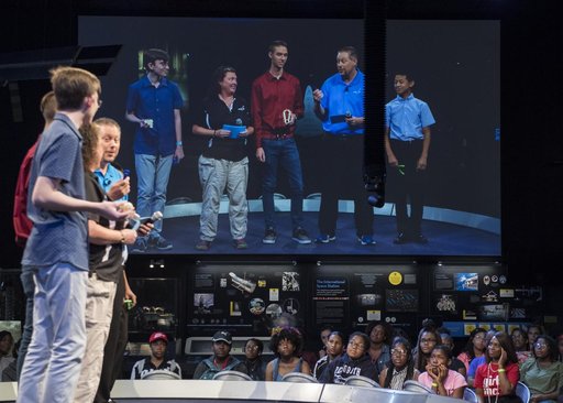 Astronaut Serena Auñon-Chancellor  at Air and Space Museum