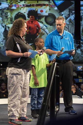 Astronaut Serena Auñon-Chancellor  at Air and Space Museum