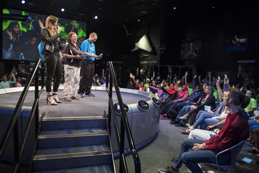 Astronaut Serena Auñon-Chancellor  at Air and Space Museum