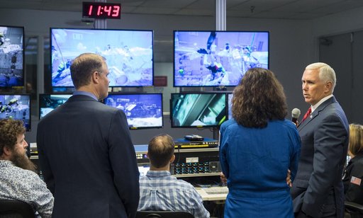 VP Pence visits Johnson Space Center