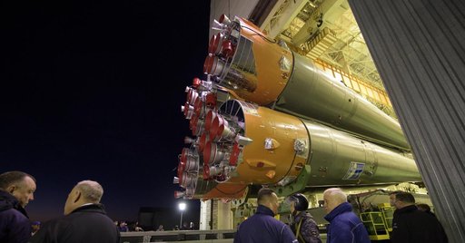 Expedition 57 Soyuz Rollout