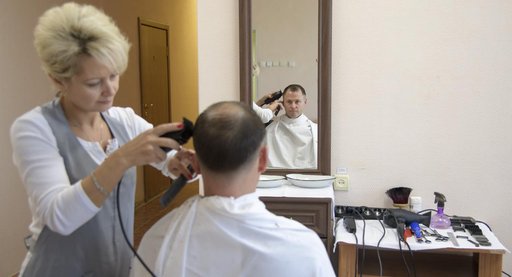 Expedition 57 Crew Haircuts