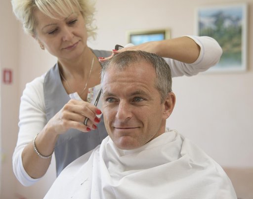Expedition 57 Crew Haircuts
