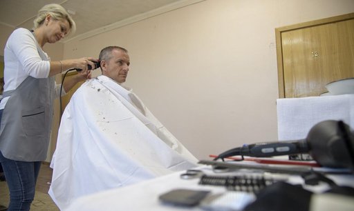 Expedition 57 Crew Haircuts