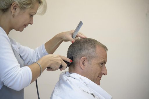 Expedition 57 Crew Haircuts
