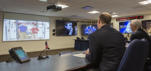 VP Pence Speaks with Astronauts Onboard ISS