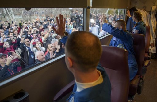 Expedition 59 Hotel Departure