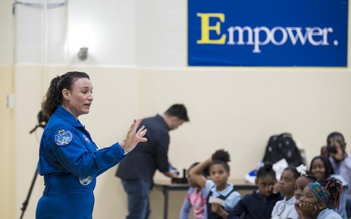Astronaut Serena Auñón-Chancellor at Excel Academy