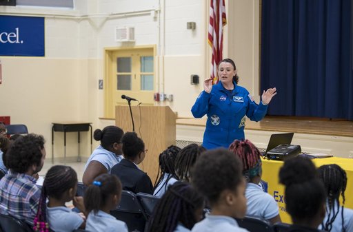 Astronaut Serena Auñón-Chancellor at Excel Academy