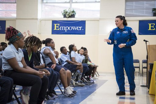 Astronaut Serena Auñón-Chancellor at Excel Academy