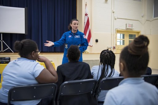 Astronaut Serena Auñón-Chancellor at Excel Academy
