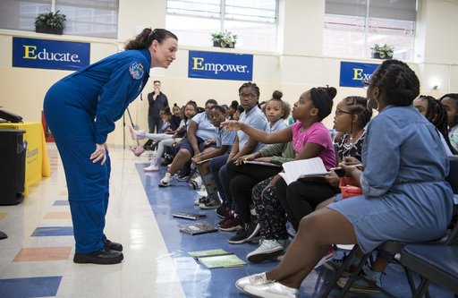 Astronaut Serena Auñón-Chancellor at Excel Academy
