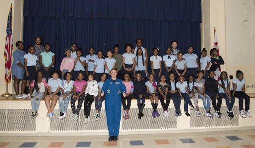 Astronaut Serena Auñón-Chancellor at Excel Academy