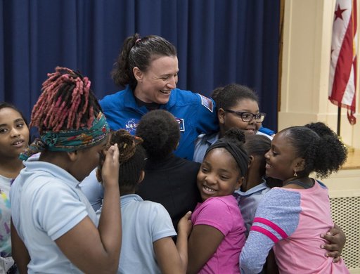 Astronaut Serena Auñón-Chancellor at Excel Academy