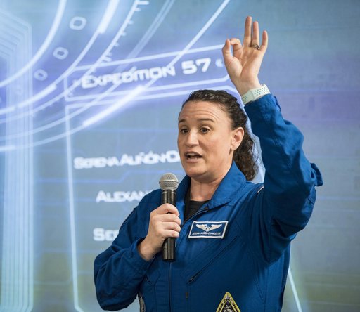 Astronaut Serena Auñón-Chancellor at NASA HQ