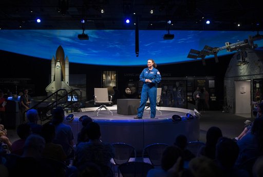 Astronaut Auñón-Chancellor at NASM