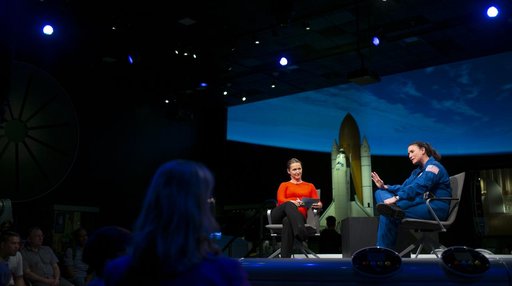 Astronaut Auñón-Chancellor at NASM