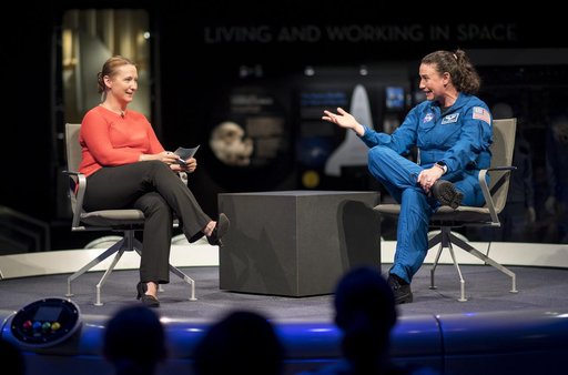 Astronaut Auñón-Chancellor at NASM