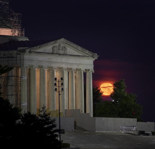 Moonset on the 50th Anniversary of the Apollo 11 Launch