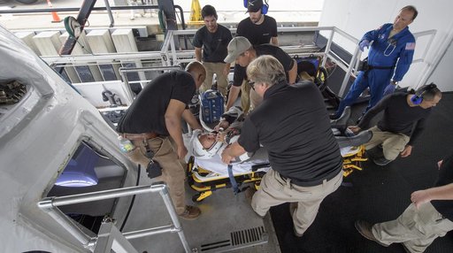 SpaceX Dragon Crew Extraction Rehearsal