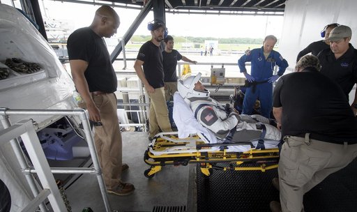 SpaceX Dragon Crew Extraction Rehearsal