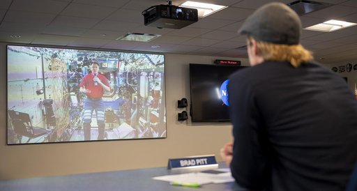 ISS Downlink with Actor Brad Pitt