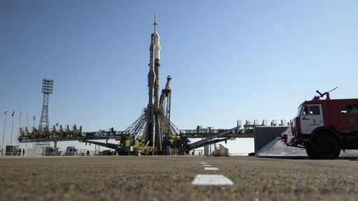 Expedition 61 Soyuz Rollout