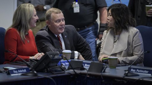 NASA Leadership and Members of Congress watch First All-Woman Sp